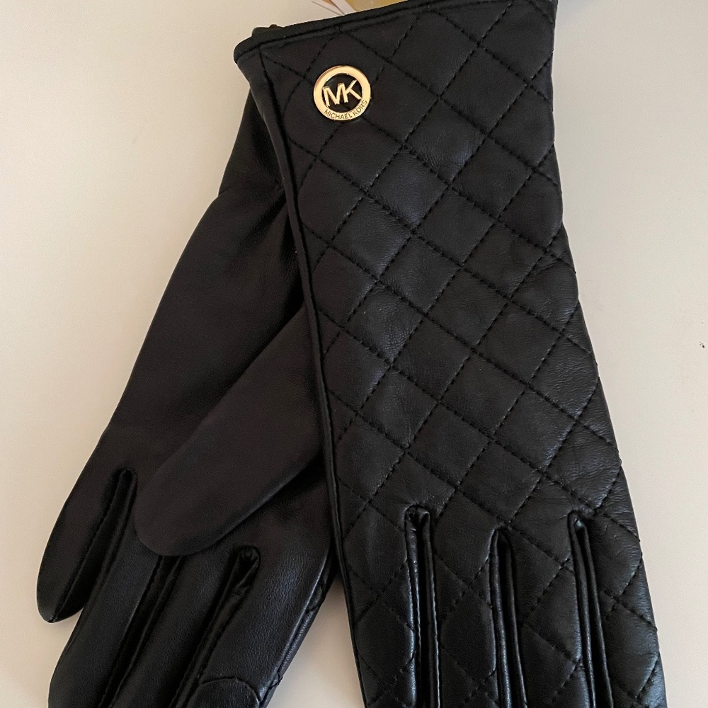 Michael Kors Leather Gloves